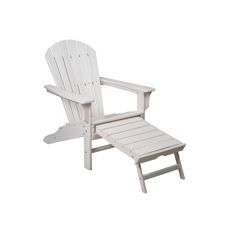 Ghế bành Adirondack có thể điều chỉnh cổ điển với Ottoman